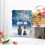 Placca acrilica personalizzata We Miss You More Than Anything I Know Regalo commemorativo di Natale per la famiglia e gli amici