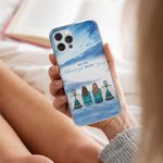 Funda personalizada We're Always with You para iPhone Regalo conmemorativo de simpatía para amigos y familiares