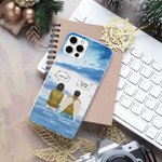 Personalisierte ich vermisse dich ich bin immer mit dir Handytasche mit Namen und Flügeln Weihnachten Memorial Geschenk für Freunde Familie