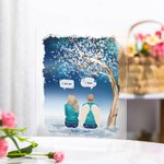 Gepersonaliseerde We Miss You I Know Acryl Plaque Kerst Herdenkings Cadeau voor familie Vrienden