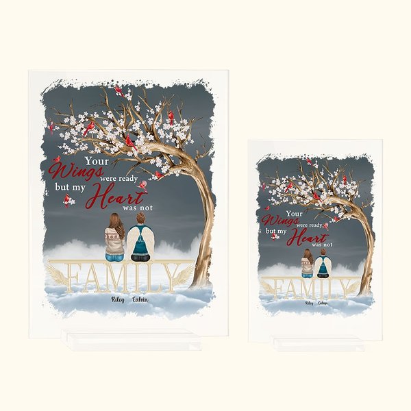 Wings Were Ready Acrylic Plaque Christmas Memorial Gift