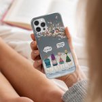 Personliga kardinaler Jag saknar dig Jag är alltid med dig Mobilskal med namn Julminnesgåva för familj