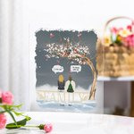 Personalisierte Ich vermisse dich ich bin immer bei dir Acryl Plaque Weihnachten Memorial Geschenk für Familie Freunde