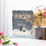 Personalised A Piece Of My Heart Is In Heaven Acrylic Plaque Christmas Memorial Gift for Family Friends