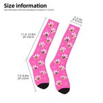 Chaussettes en Coton Personnalisées avec 1-3 Photos d'Animal de Compagnie Cadeau Noël Anniversaire pour Amoureux des Animaux