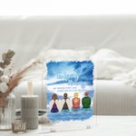 Personalizado En memoria de los que están para siempre en nuestros corazones acrílico placa de Navidad Memorial de regalo para la familia amigos