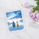 Henkilökohtainen Kaipaamme sinua olen aina kanssasi Paksu pilvet akryyli Plaque Desk Ornament Housewarming Memorial lahja perheelle Ystävät