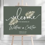 Personalized Bohemian Printable Wedding Welcome Sign Wedding Poster with Name and Date Wedding Gift for Newlyweds Couple