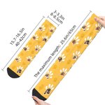 Chaussettes en Coton Personnalisées avec 1-3 Photos d'Animal de Compagnie Cadeau Noël Anniversaire pour Amoureux des Animaux
