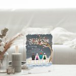 Placa acrílica personalizada In Loving Memory Of Those Who Are Forever In My Heart Cardinals 2-6 personas Inauguración de la casa Regalo conmemorativo