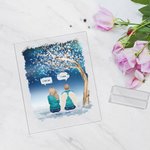 Gepersonaliseerde We Miss You I Know Acryl Plaque Kerst Herdenkings Cadeau voor familie Vrienden