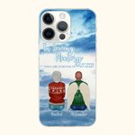 Personalisierte In liebevoller Erinnerung an diejenigen, die für immer in meinem Herzen sind IPhone Telefon Fall Weihnachten Gedenkgeschenk für Famili