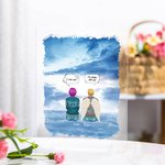 Henkilökohtainen Kaipaamme sinua olen aina kanssasi Paksu pilvet akryyli Plaque Desk Ornament Housewarming Memorial lahja perheelle Ystävät