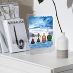 Personalizado En memoria de los que están para siempre en nuestros corazones acrílico placa de Navidad Memorial de regalo para la familia amigos