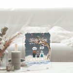 Personalisierte Ich vermisse dich ich bin immer bei dir Acryl Plaque Weihnachten Memorial Geschenk für Familie Freunde