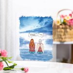 Personalised We Miss You More Than Anything I Know in Clouds Acrylic Plaque Housewarming Memorial Gift for Family Friends