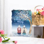 Personalized In Loving Memory Of Those Who Are Forever In My Heart Butterflies Acrylic Plaque 2-6 People Housewarming Memorial Gift for Family Friends