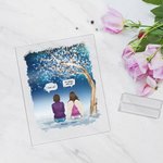 Personalised We Miss You I'm Always With You Thick Cloud Acrylic Plaque with Names and Speech Christmas Memorial Gift for Family Friends