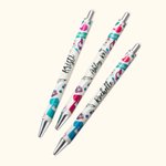 Personalizado Glitter Elemento Médico Bolígrafo Retráctil Bolígrafo Negro Apreciación Regalo para Médico Enfermera