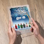 Placca acrilica personalizzata We Miss You More Than Anything I Know Regalo commemorativo di Natale per la famiglia e gli amici