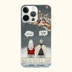 Personliga kardinaler Jag saknar dig Jag är alltid med dig Mobilskal med namn Julminnesgåva för familj