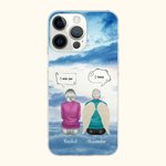 Personalisierte Wir vermissen Sie wir wissen, in Cloud Handytasche mit Namen Weihnachten Memorial Geschenk für Freunde Familie