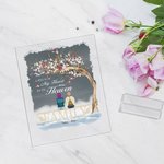 Personalised A Piece Of My Heart Is In Heaven Acrylic Plaque Christmas Memorial Gift for Family Friends