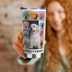 Personalized Eras Tour Poster Style 20oz Tumbler with Lid and Straw Cleaning Brush Birthday Christmas Gift for Friend Pet Lover