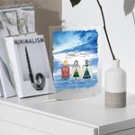 Personalised We Miss You More Than Anything I Know in Clouds Acrylic Plaque Housewarming Memorial Gift for Family Friends