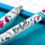 Personalizado Glitter Elemento Médico Bolígrafo Retráctil Bolígrafo Negro Apreciación Regalo para Médico Enfermera