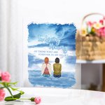 Personalizado En memoria de los que están para siempre en nuestros corazones acrílico placa de Navidad Memorial de regalo para la familia amigos