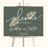 Personalized Bohemian Printable Wedding Welcome Sign Wedding Poster with Name and Date Wedding Gift for Newlyweds Couple