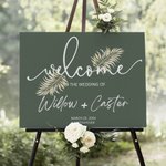 Personalized Bohemian Printable Wedding Welcome Sign Wedding Poster with Name and Date Wedding Gift for Newlyweds Couple