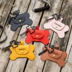 Personalisierte Knochen geformt Hund Poop Bag Dispenser Abfallbeutelhalter mit Namen Geschenk für Hundeliebhaber