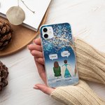 Personalisierte Wir vermissen Sie wir wissen Handytasche Weihnachtsgeschenk für Freunde Familie