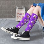 Chaussettes en Coton Personnalisées avec 1-3 Photos d'Animal de Compagnie Cadeau Noël Anniversaire pour Amoureux des Animaux
