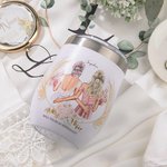 Personalizzato Will You Be My Bridesmaid 12 oz Wine Tumbler Bachelorette Party Favor Wedding Gift for Bridesmaids (Regalo di nozze per damigelle d'ono