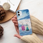 Personalisierte Wir vermissen Sie wir wissen, in Cloud Handytasche mit Namen Weihnachten Memorial Geschenk für Freunde Familie