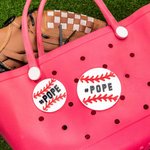 Personalisierte stilvolle Sport Baseball Fußball Acryl Tasche Charme Accessoire für Bogg Geburtstag Geschenk für Sportliebhaber