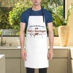 Personalizzato Il grembiule da cucina impermeabile NO.1 con 2 tasche Grembiule pettorina regolabile Regalo di cucina per il marito papà amante della c