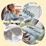 Manta personalizada Los humanos también son padres de perros Regalo de Navidad Regalo de cumpleaños para los amantes de los perros