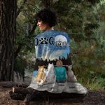 Personalisierte Sprechen der Liebe unter dem Vollmond Decke Weihnachtsgeschenk Geburtstagsgeschenk für Hundeliebhaber