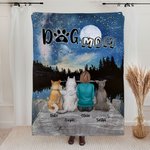 Personalisierte Sprechen der Liebe unter dem Vollmond Decke Weihnachtsgeschenk Geburtstagsgeschenk für Hundeliebhaber