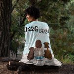 Manta personalizada Under the Blue Sky for The Rest of Our Lives Regalo de Navidad Regalo de cumpleaños para los amantes de los perros