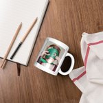 Mug en Céramique Tasse à Café Personnalisée avec Texte Définition et Photo de Grand-mère Cadeau de Noël Anniversaire pour Grands-parents Famille