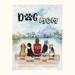 Manta personalizada Los humanos también son padres de perros Regalo de Navidad Regalo de cumpleaños para los amantes de los perros