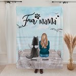 Manta personalizada Estar juntos bajo el cielo azul Regalo de Navidad Regalo de cumpleaños para los amantes de los perros
