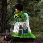 Personalizada Perro Mamá / Papá estar juntos en la pradera Manta Navidad Cumpleaños Inauguración de la casa Regalo para los amantes del perro