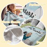 Manta personalizada Estar juntos bajo el cielo azul Regalo de Navidad Regalo de cumpleaños para los amantes de los perros