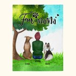 Manta personalizada Estar juntos en la pradera Regalo de Navidad Regalo de cumpleaños para los amantes de los perros